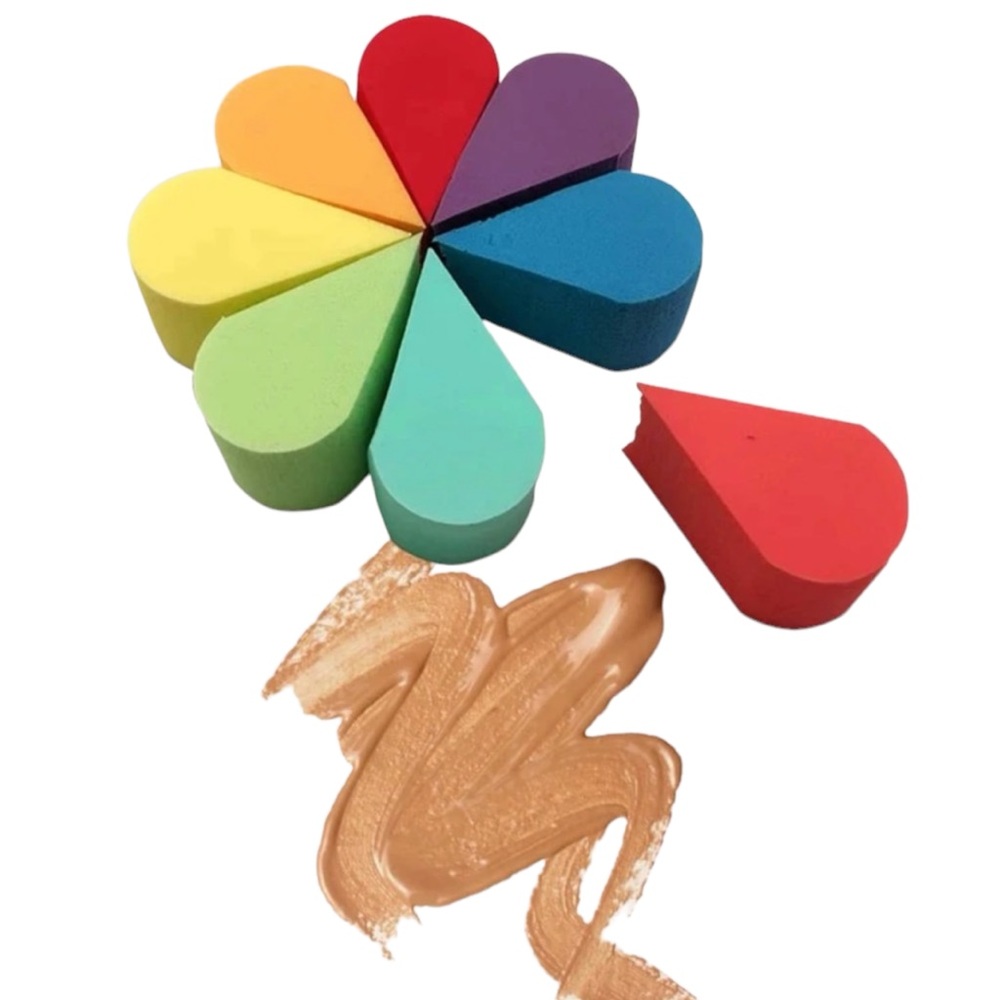 8 Rainbow Makeup Sponges